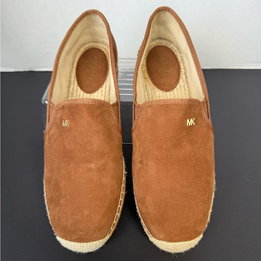MICHAEL KORS Hastings Slip-On Brown Suede Flat Shoes Size 8.5 - Picture 3 of 10